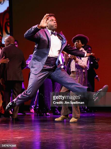 Actor/dancer Lynorris Evans attends "Motown The Musical" Returns To Broadway at Nederlander Theatre on July 14, 2016 in New York City.