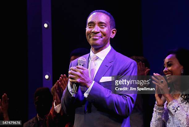 Director Charles Randolph-Wright attends the curtain call for "Motown The Musical" Returns To Broadway at Nederlander Theatre on July 14, 2016 in New...