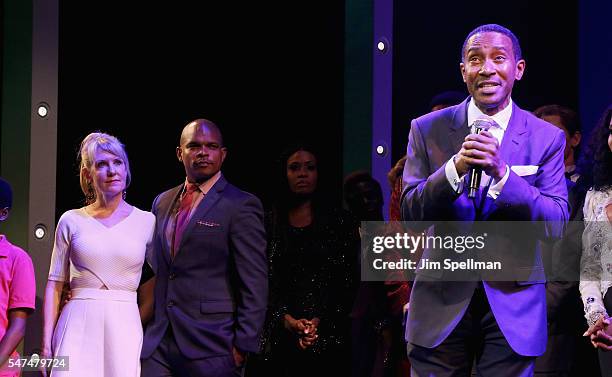 Director Charles Randolph-Wright attends the curtain call for "Motown The Musical" Returns To Broadway at Nederlander Theatre on July 14, 2016 in New...