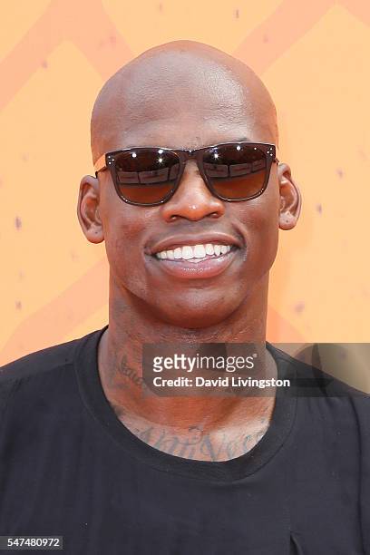 Player Al Harrington arrives at the Nickelodeon Kids' Choice Sports Awards 2016 at the UCLA's Pauley Pavilion on July 14, 2016 in Westwood,...