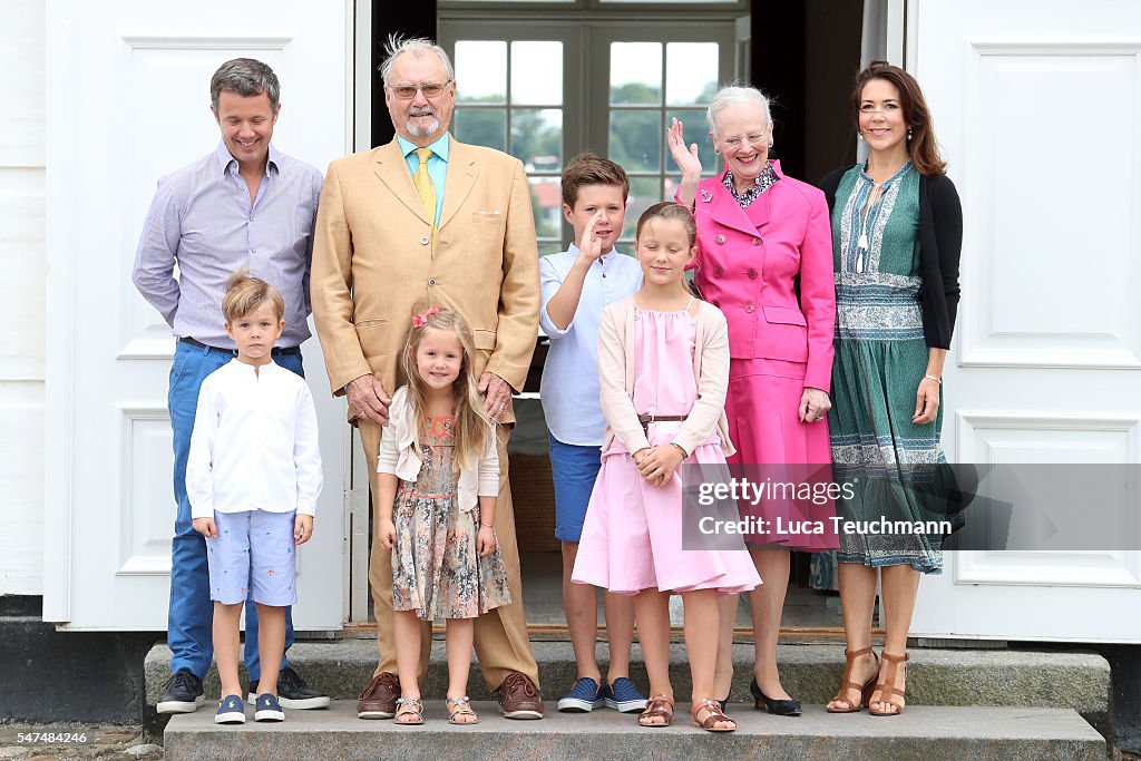 Annual Summer Photocall For The Danish Royal Family At Grasten Castle