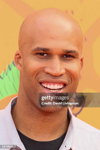 Player Richard Jefferson arrives at the Nickelodeon Kids' Choice Sports Awards 2016 at the UCLA's Pauley Pavilion on July 14, 2016 in Westwood,...