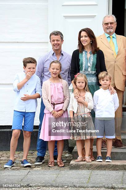 Prince Christian of Denmark, Crown Prince Frederik of Denmark, Princess Isabella of Denmark, Princess Josephine of Denmark, Crown Princess Mary of...