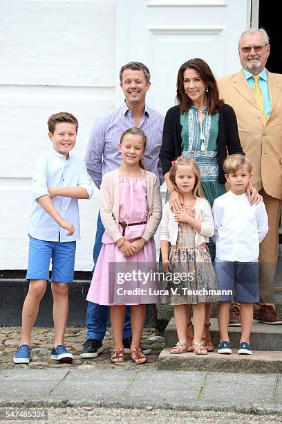 Prince Christian of Denmark, Crown Prince Frederik of Denmark, Princess Isabella of Denmark, Princess Josephine of Denmark, Crown Princess Mary of...