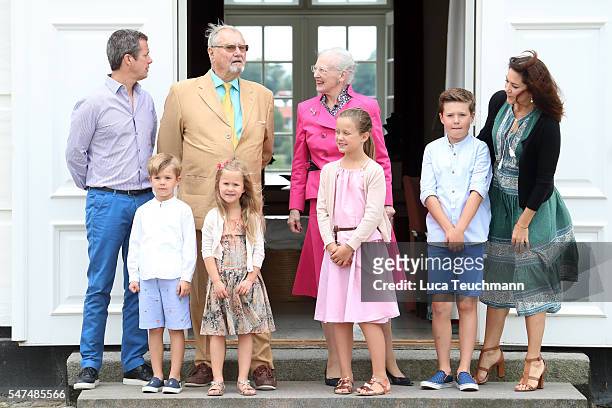 Crown Prince Frederik of Denmark, Prince Vincent of Denmark, Prince Henrik of Denmark, Princess Josephine of Denmark, Queen Margrethe II of Denmark,...