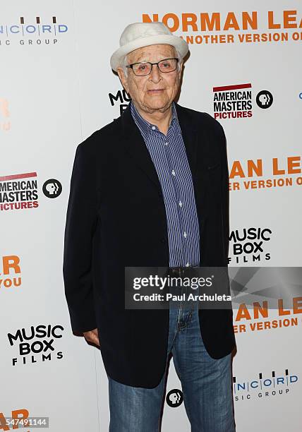 Producer Norman Lear attends the premiere of "Norman Lear: Just Another Version Of You" at The WGA Theater on July 14, 2016 in Beverly Hills,...