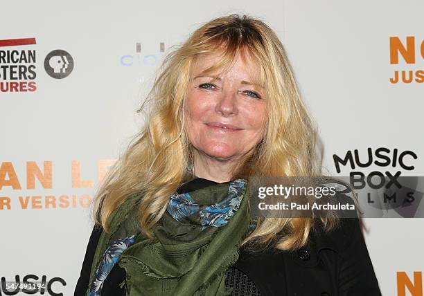 Former Fashion Model Cheryl Tiegs attends the premiere of "Norman Lear: Just Another Version Of You" at The WGA Theater on July 14, 2016 in Beverly...