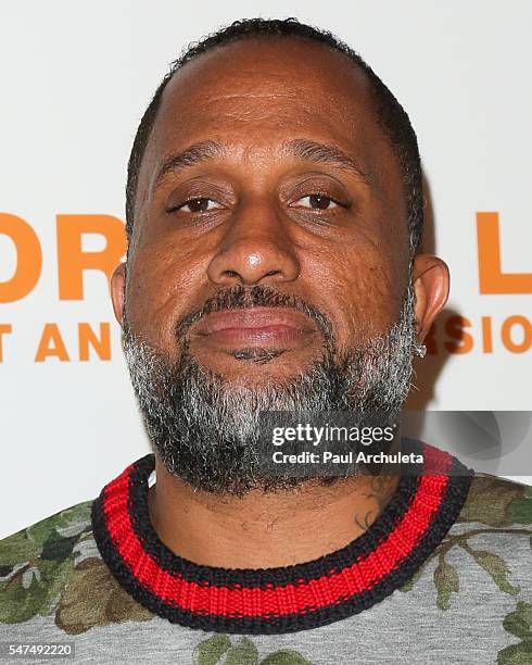 Producer Kenya Barris attends the premiere of "Norman Lear: Just Another Version Of You" at The WGA Theater on July 14, 2016 in Beverly Hills,...