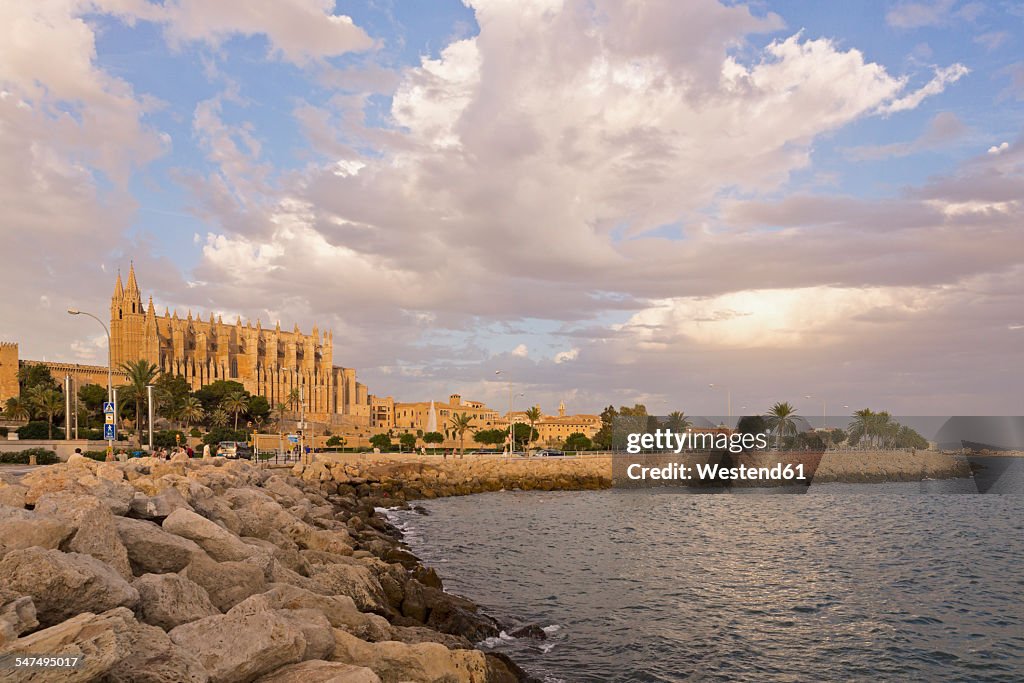 Spain, Balearic Islands, Majorca, Palma, Cathedral La Seu