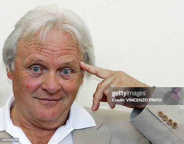 Actor Anthony Hopkins of Great Britain poseS during a photocall of Proof, 05 september 2005, during the 62nd Venice International Film Festival....