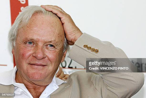 Actor Anthony Hopkins of Great Britain poses during a photocall of Proof, 05 september 2005, during the 62nd Venice International Film Festival....