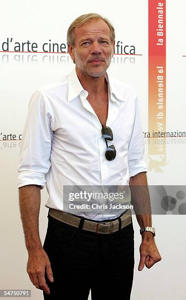 Actor Pascal Greggory attends the photocall for the film "Gabrielle" on the sixth day of the 62nd Venice Film Festival on September 5, 2005 in...