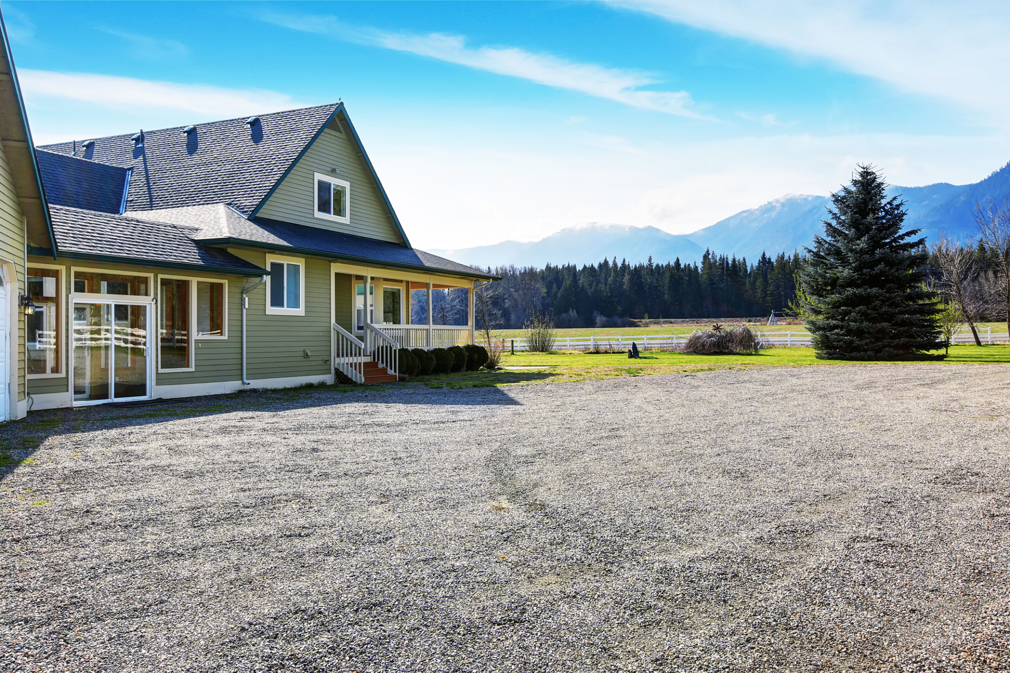 gravel driveway