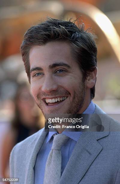 Actor Jake Gyllenhaal arrives for premiere for the film "Proof" at the Palazzo del Cinema on the sixth day of the 62nd Venice Film Festival on...