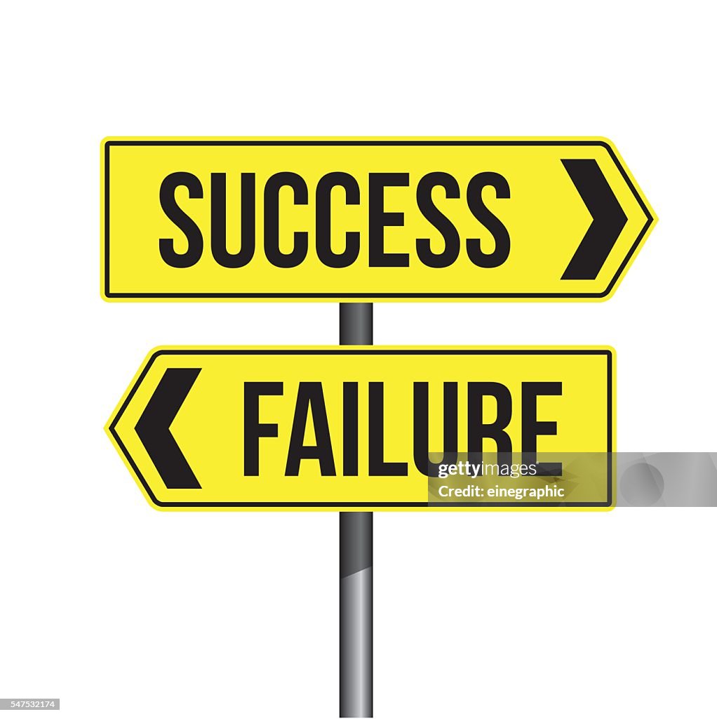 Success Failure Sign Vector High-Res Vector Graphic - Getty Images