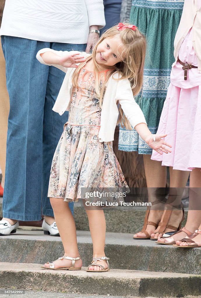 Annual Summer Photocall For The Danish Royal Family At Grasten Castle