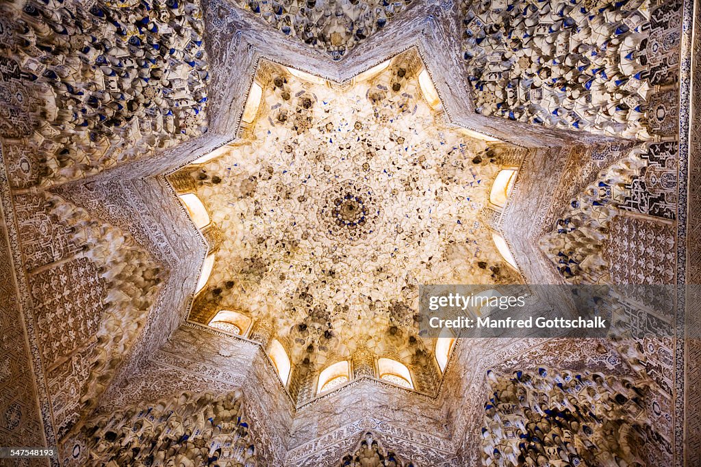 Hall of Abecerrajes vaulted ceiling