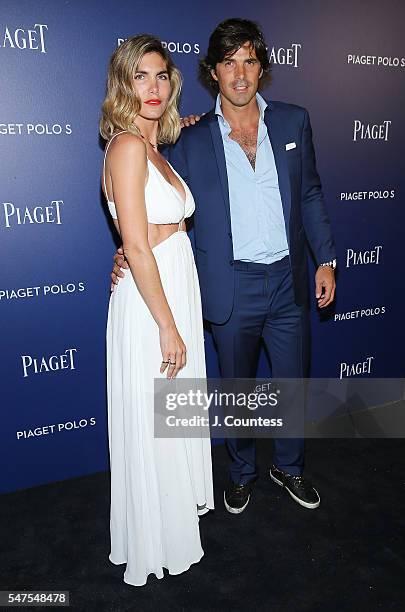 Delfina Blaquier and Nacho Figueras attend the Piaget New Timepiece Launch at the Duggal Greenhouse on July 14, 2016 in New York City.