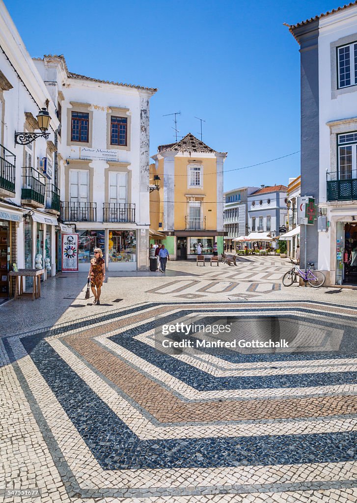 Cobbled Faro Old Town Algarve