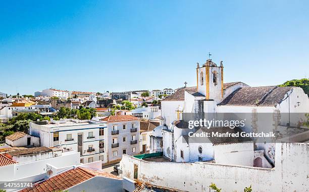 church of santiago at tavira - tavira stock pictures, royalty-free photos & images