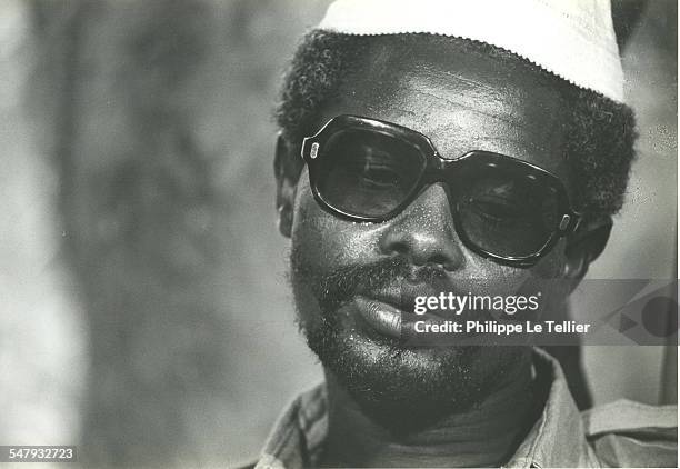 Hissène Habré in N'Djamena in Chad during the Hissène Habré coup d'etat, Chad, 4th June 1982.