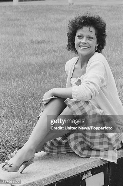 Scottish actress, singer and television presenter, Isla St Clair pictured in London on 24th March 1983.