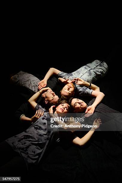 Studio group portrait of Lost Lander , photographed in Portland, Oregon, USA on 26th September 2014.