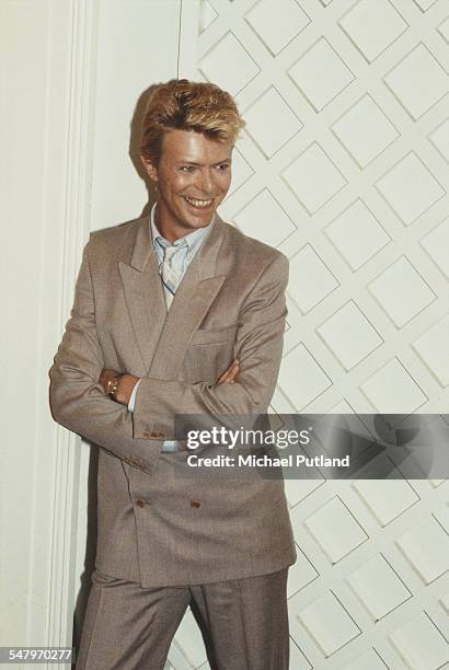 English singer-songwriter David Bowie , London, 1983.