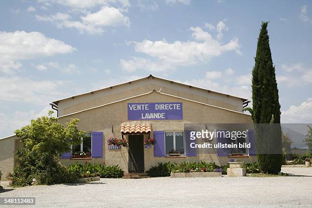 France, Provence, Département Alpes-de-Haute-Provence, factory outlet selling lavender products near Valensole