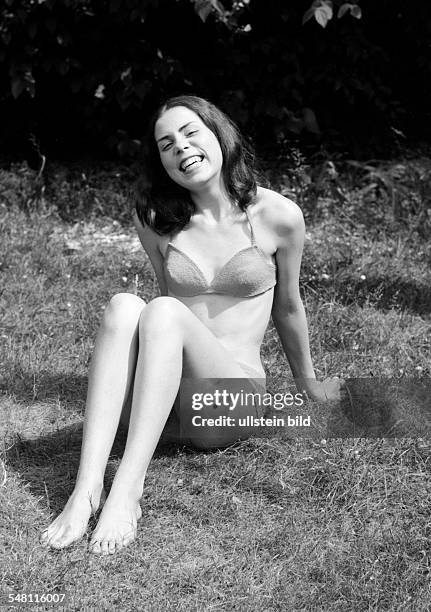 People, young girl in a bikini, portrait, aged 18 to 22 years, Gaby, Gabi -