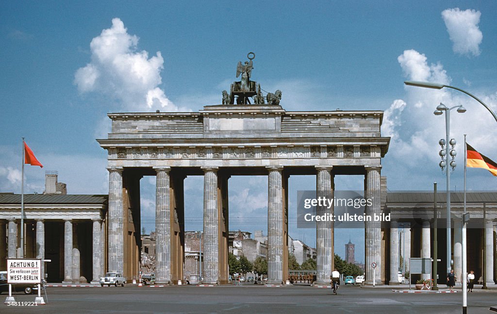 German Democratic Republic Berlin Berlin - Brandenburg Gate - 1960
