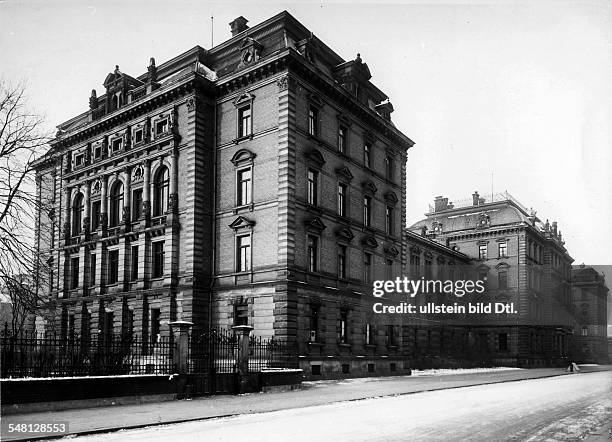 Germany Bavaria Free State Munich: 'Ludendorff-Hitler' Trial View of the Infantry School in the Blutenburger Strasse where the trial took place -...