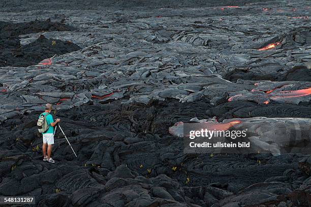 Hawaii Kalapana - lava field at Kilauea-Schildvulkan