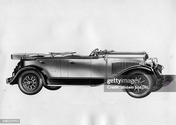 Chrysler 75 Phaeton convertible car, four doors, windscreen can be turned down - 1928 - Published by: 'B.Z.' Vintage property of ullstein bild