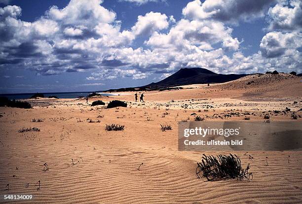 Dünenlandschaft im Norden der Insel bei Corralejo - 1991