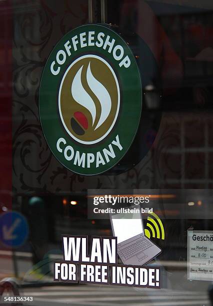 Germany Berlin - coffee shop is offering WLAN access for free