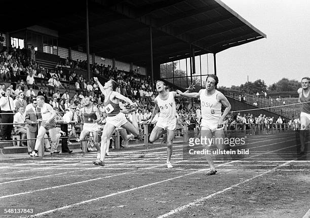 Sports, athletics, Westphalian Championships in Athletics 1966 in Bochum, Stadium at the Castrop Street, former Ruhr Stadium, nowadays...