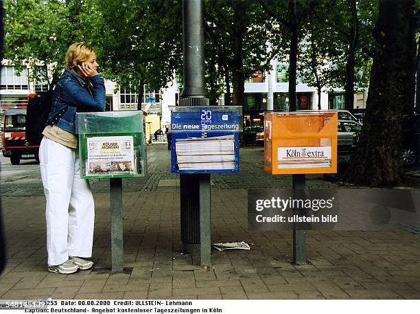 Angebot kostenloser Tageszeitungen in Köln - 2000