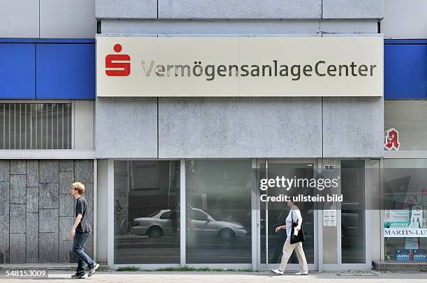 Germany Berlin Schoeneberg - closed branch of the savings bank at Martin-Luther-Strasse