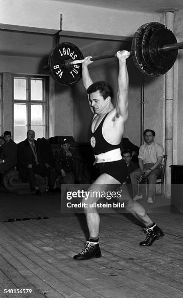 German Democratic Republic Bezirk Berlin East Berlin - weight lifting