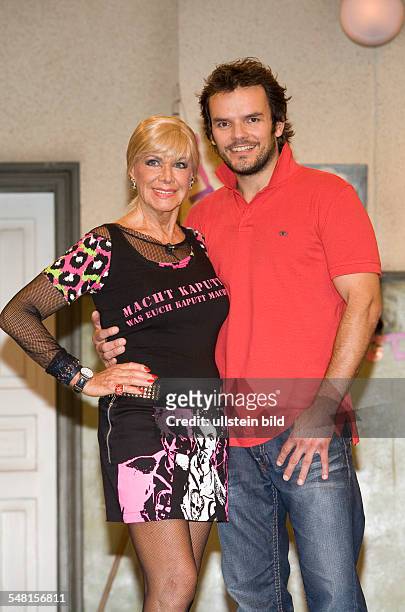 Bergen, Ingrid van - Actress, Germany - with actor Steffen Henssler