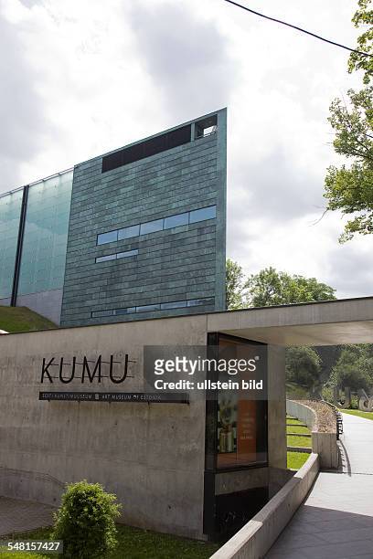 Estonia Harju Tallinn - Entrance to the art museum 'KuMu'