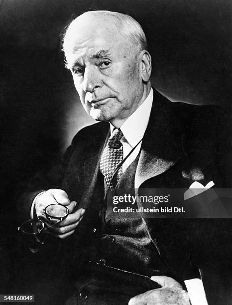 Hull, Cordell *02.10.1871-+ Jurist, Politiker, USA Aussenminister USA 1933-1944 Portrait - undatiert