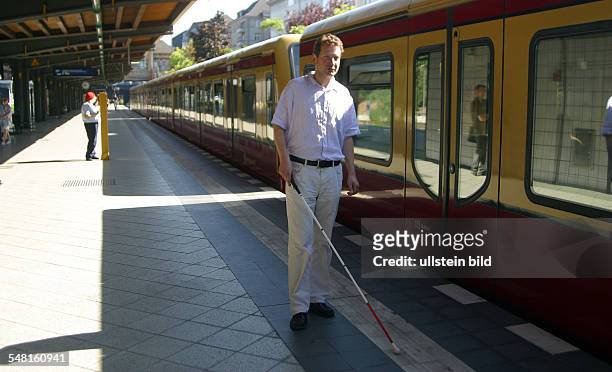 Friedrich, Juergen - Commissioner for people with disabilities in Berlin, Germany - the station of the city train 'Messe Nord' is awarded as...