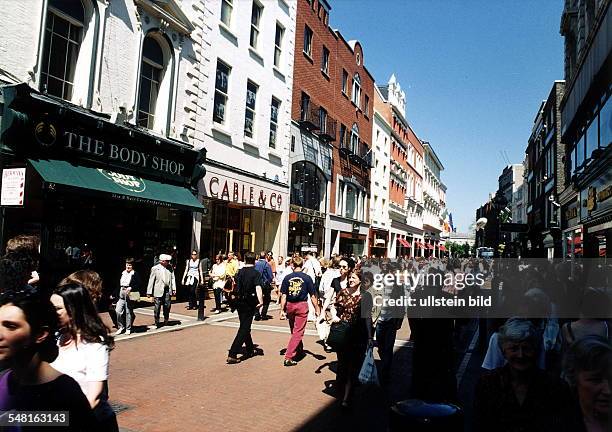 Fussgängerzone in der Grafton Street - Mai 1998