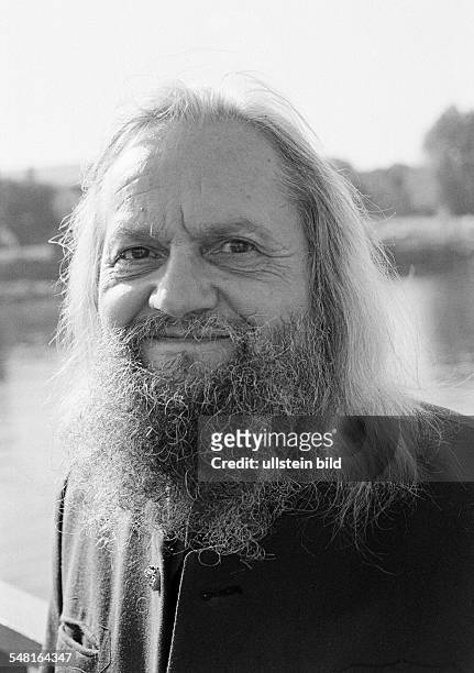 People, older man, portrait, long-haired, full beard, moustache, aged 65 to 75 years -