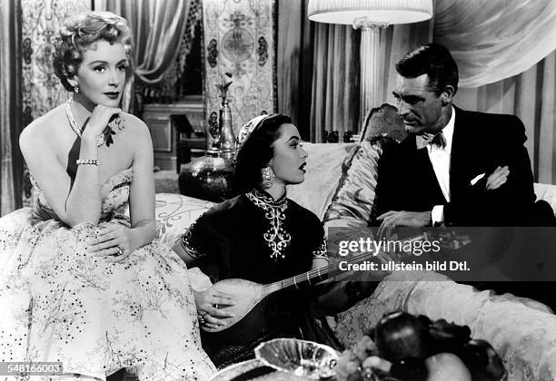 Kerr, Deborah *-+ Schauspielerin, GB - mit Betta St. John und Cary Grant in dem Spielfilm "Du und keine andere" Regie: Sidney Sheldon, USA - 1953