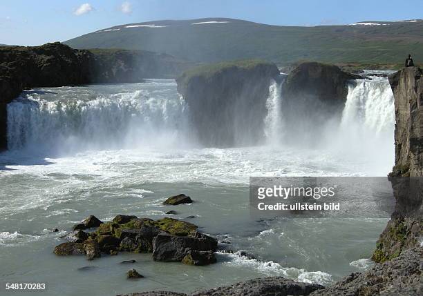 Iceland Northern Iceland - waterfall "Godafoss"