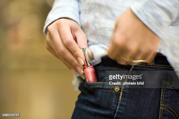 Shoplifting, stealing nail polish