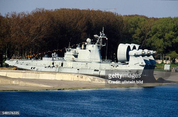 Russia Kaliningrad Kaliningrad - Baltijsk: amphibian high-speed launch of the Russian navy